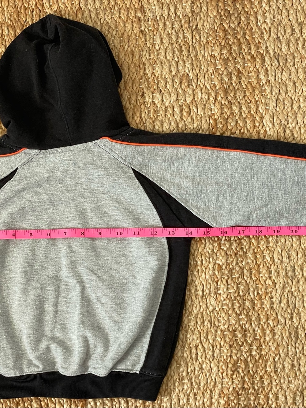 Reebok Cincinnati Bengals NFL Hoodie Gray Black Kids Size Small - Picture 3 of 8